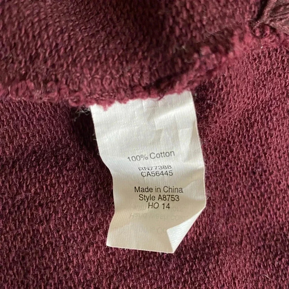 J CREW | Women’s Embellished Crewneck Sweater in 100% Cotton Wine Red Size S - Picture 8 of 8